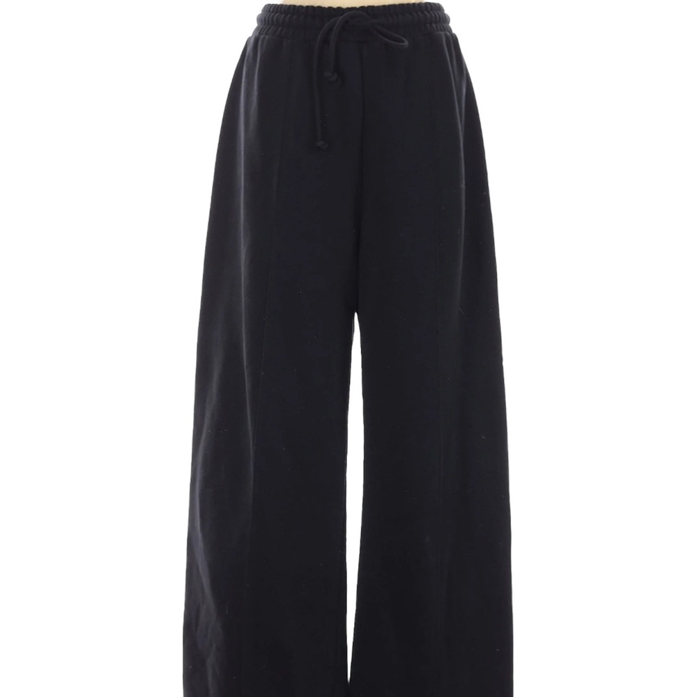ZARA Black Wide-Leg Sweatpants